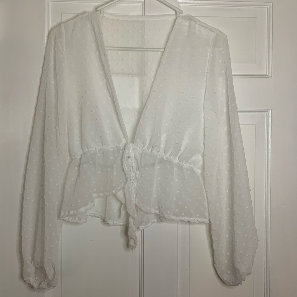 White Flowy Shirt